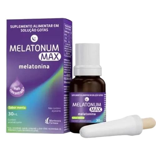 Melatonum Max Melatonina Sabor Menta Gotas 30ml