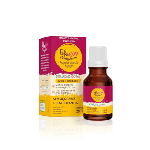 Blugrip Pelargonium Solução Oral Gotas 20ml