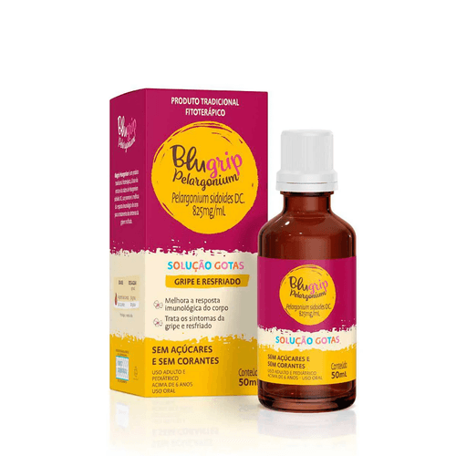 Blugrip Pelargonium Solução Oral Gotas 50ml