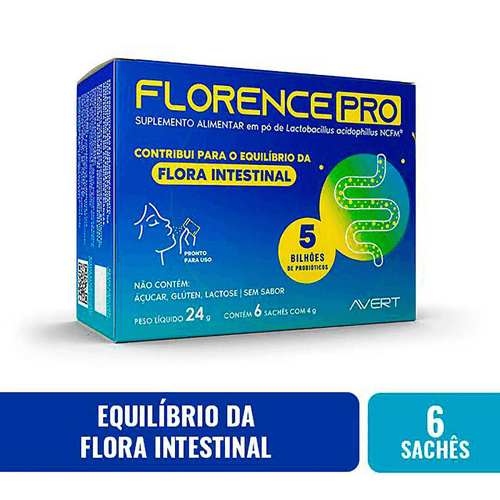 Suplemento Alimentar Florence Pro com 6 Sachês 4g