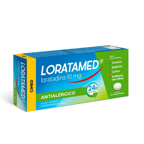 Loratamed 10mg com 12 comprimidos