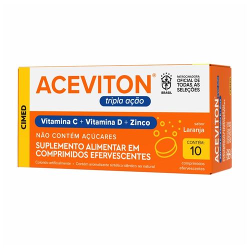 Aceviton Tripla Açao com 10 Comprimidos Efervecentes