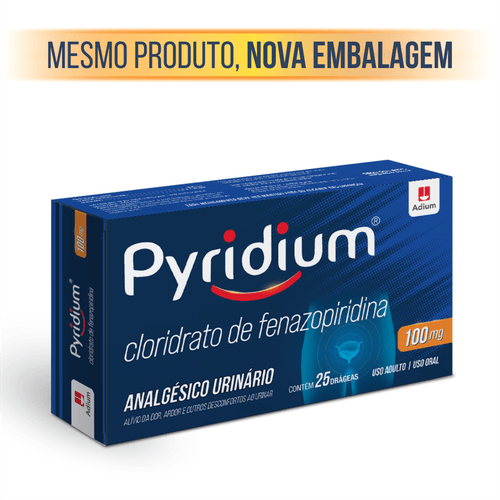 Pyridium 100mg com 25 Drágeas