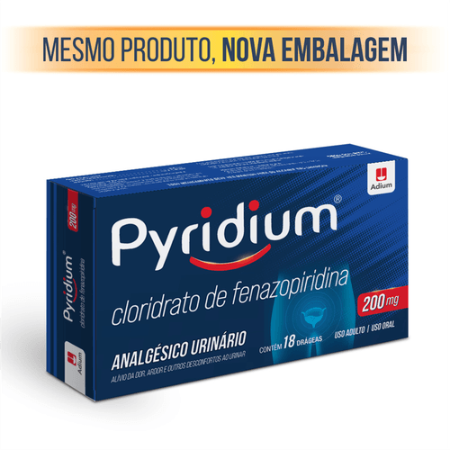 Pyridium 200mg com 18 Drágeas