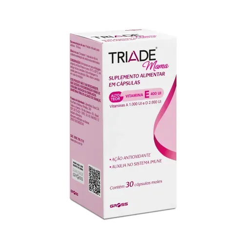 Suplemento Vitamínico Triade Mama com 30 Cápsulas