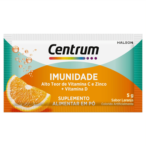 Suplemento Alimentar em Pó Centrum Imunidade Laranja Sachê 5g