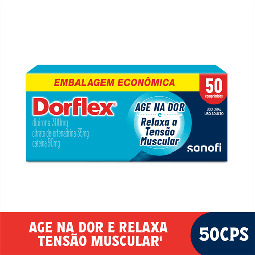 Analgésico e Relaxante Muscular Dorflex com 50 Comprimidos Sanofi