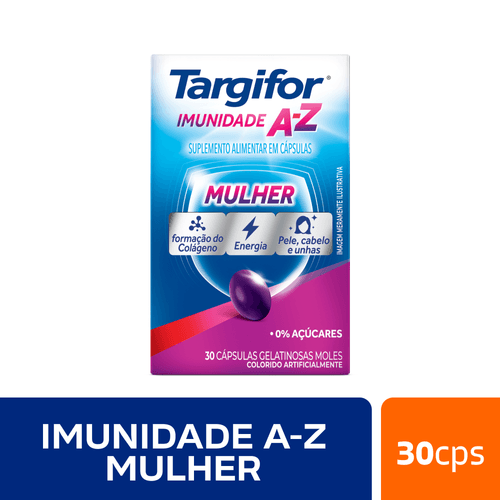 Suplemento Alimentar Targifor Imunidade A-Z Mulher com 30 Comprimidos Sanofi