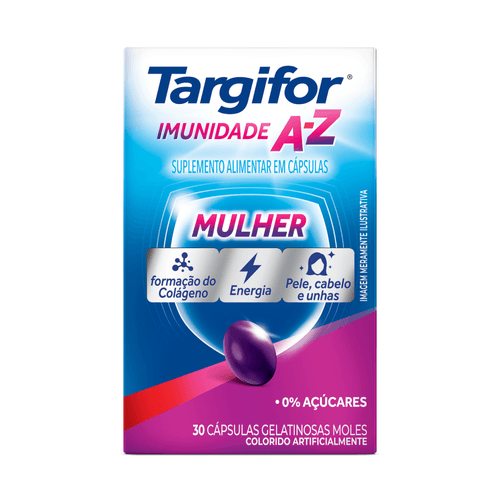 Suplemento Alimentar Targifor Imunidade A-Z Mulher com 30 Comprimidos Sanofi