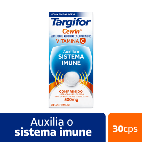 Vitamina C Targifor Cewin 500mg com 30 Comprimidos Sanofi