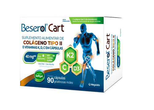 Suplemento Alimentar Beserol Cart com 90 Cápsulas Gel Moles