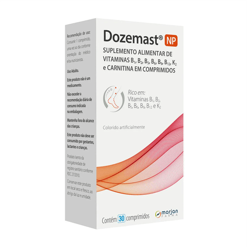 Polivitamínico Complexo B Dozemast NP com 30 Comprimidos