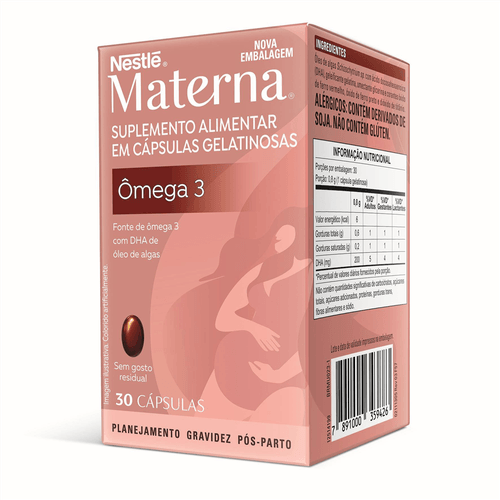 Ômega 3 DHA Materna com 30 Cápsulas