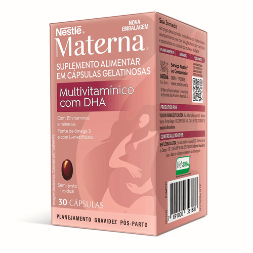 Multivitamínico Materna DHA com 30 Cápsulas