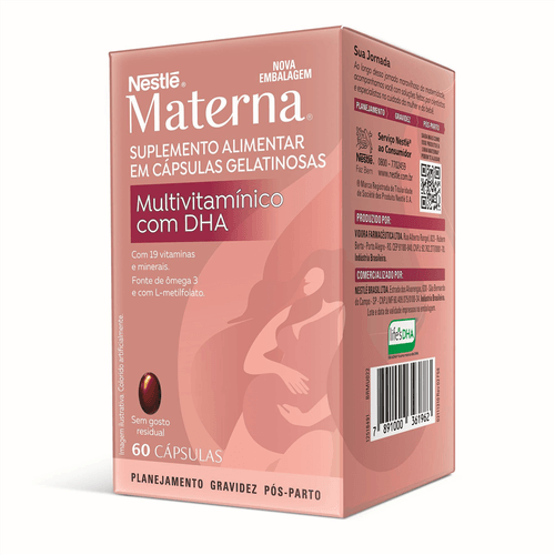 Multivitamínico Materna DHA com 60 Cápsulas