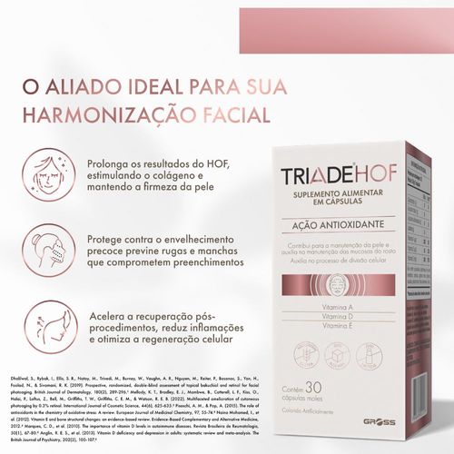 Suplemento Vitamínico Triade HOF 30 com Cápsulas