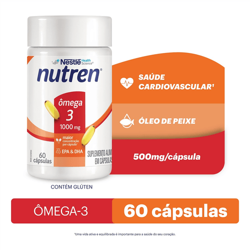 Suplemento Alimentar Nutren Ômega 3 60 Cápsulas