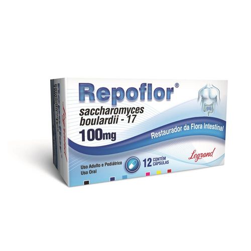 Repoflor 100mg com 12 cápsulas