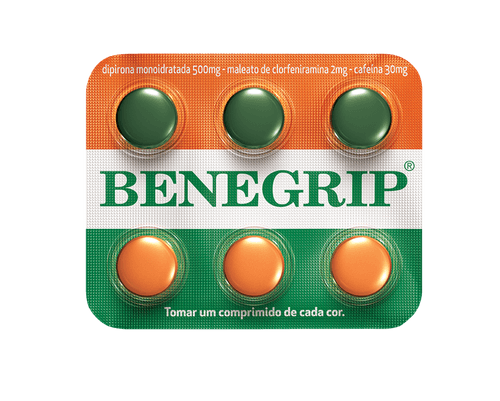 Benegrip com 6 comprimidos