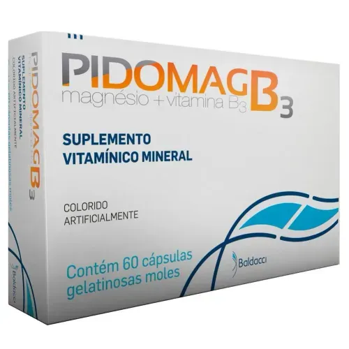 Pidomag B3 com 60 Cápsulas