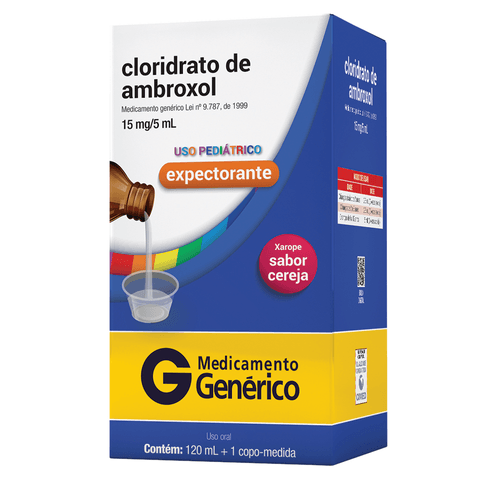 Cloridrato de Ambroxol 15mg/5ml Xarope Infantil 120ml Cimed