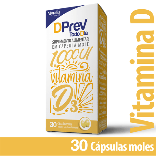 Dprev Todo Dia 1.000 UI com 30 Cápsulas