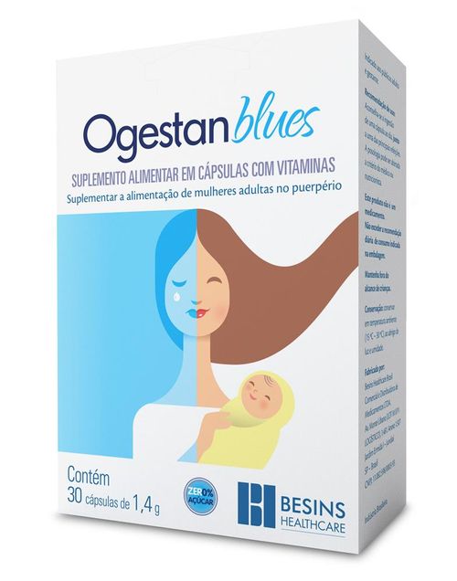 Ogestan Blues com 30 Cápsulas