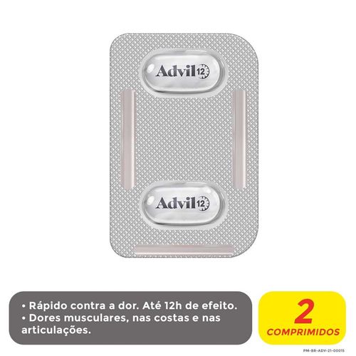 Advil Ibuprofeno 600mg  com 2 Comprimidos
