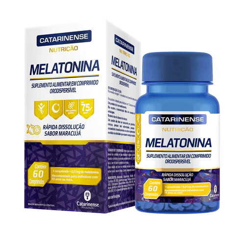 Melatonina Maracujá com 60 Comprimidos Catarinense
