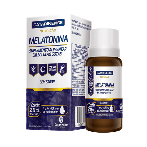 Melatonina Sem Sabor Nutrição 20ml Catarinense
