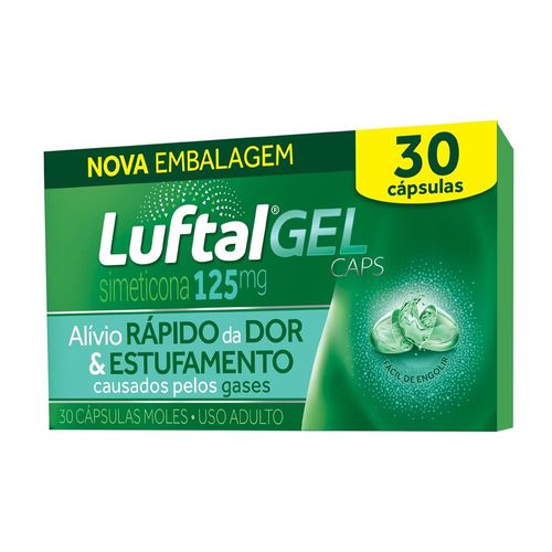 Luftal 125mg com 30 Cápsulas Gel