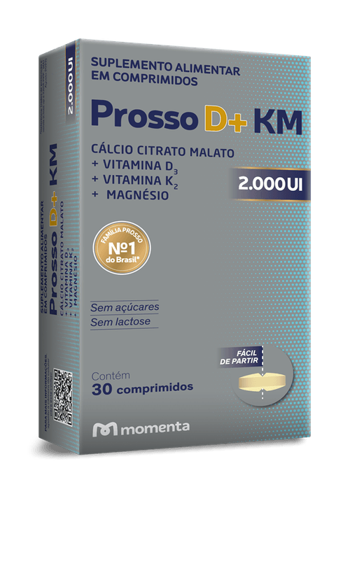 Vitamina D Prosso D+ KM 2000UI 30 Comprimidos