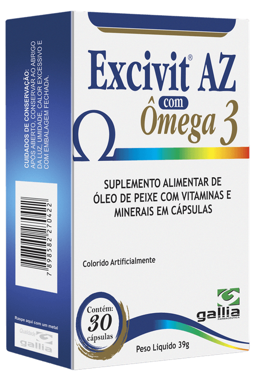 Excivit AZ com Ômega 3 com 30 Cápsulas