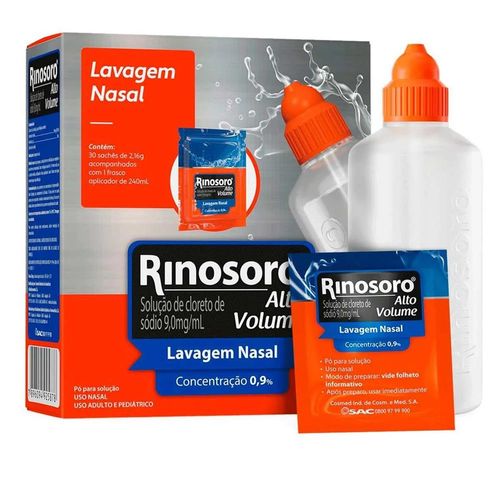 Kit Rinosoro Alto Volume com 30 Saches + Frasco 240ml