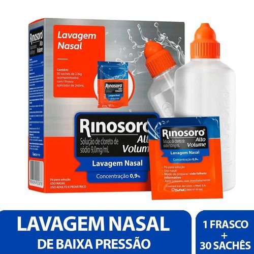 Kit Rinosoro Alto Volume com 30 Saches + Frasco 240ml