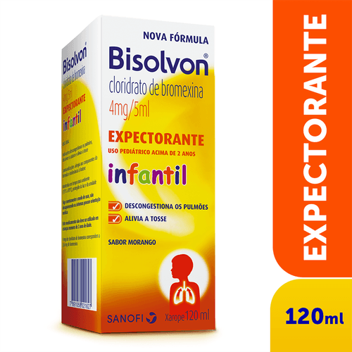 Expectorante Bisolvon Xarope Infantil 120ml Sanofi