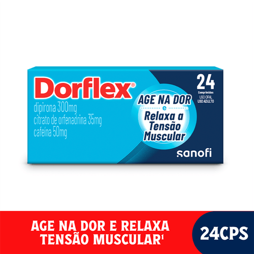 Analgésico e Relaxante Muscular Dorflex com 24 Comprimidos Sanofi