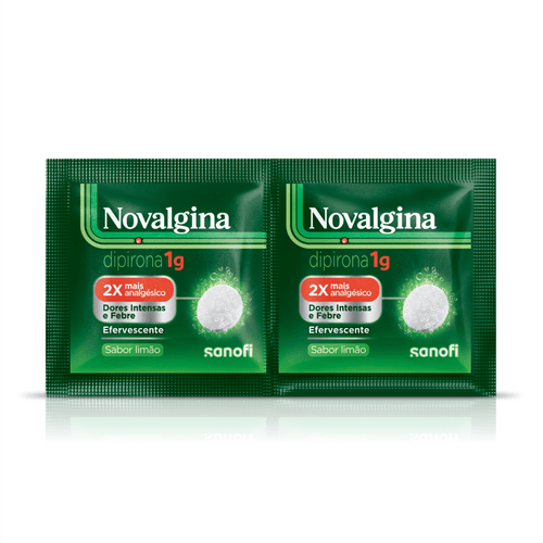 Analgésico e Antitérmico Novalgina 1g com 2 Comprimidos Efervescentes Sanofi
