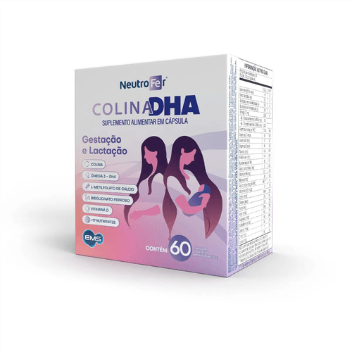 Neutrofer Colina DHA com 60 Cápsulas Moles