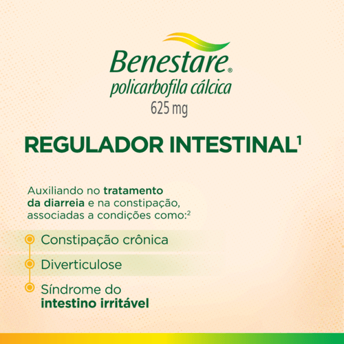 Regulador Intestinal Benestare 625mg com 30 Comprimidos