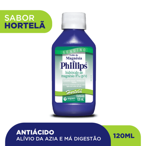 Leite de Magnésia Phillips Hortelã 120ml