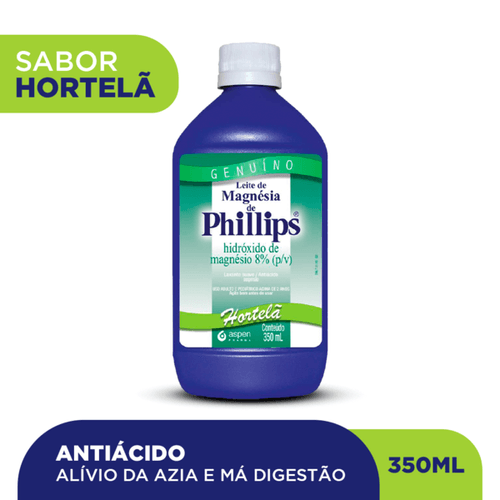 Leite de Magnésia Phillips Hortelã 350ml