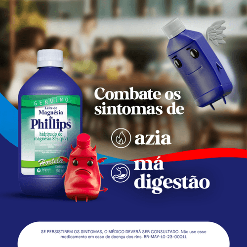 Leite de Magnésia Phillips Hortelã 350ml