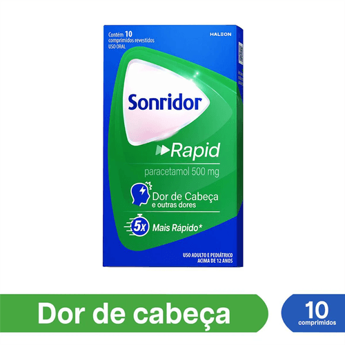 Sonridor Rapid Paracetamol 500mg com 10 Comprimidos
