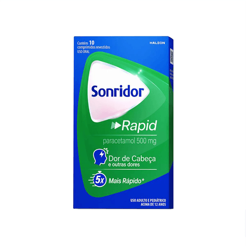 Sonridor Rapid Paracetamol 500mg com 10 Comprimidos