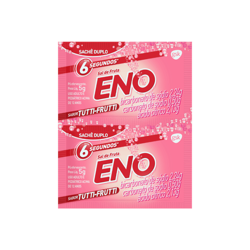 Sal de Fruta Eno Tutti-Frutti com 2 Envelopes 5g