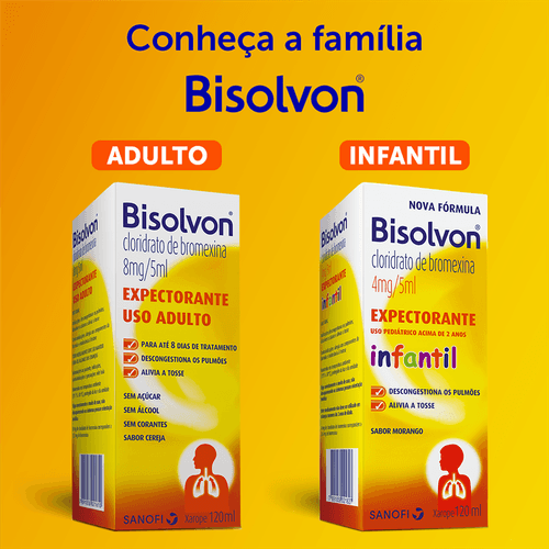 Expectorante Bisolvon Xarope Adulto 120ml Sanofi