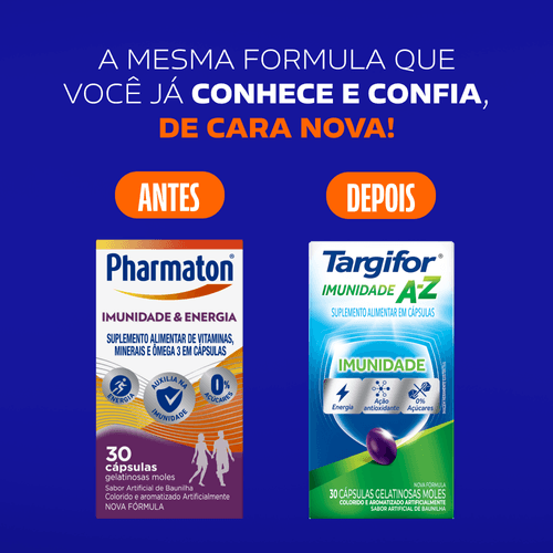 Suplemento Alimentar Targifor Imunidade A-Z com 30 Cápsulas Sanofi