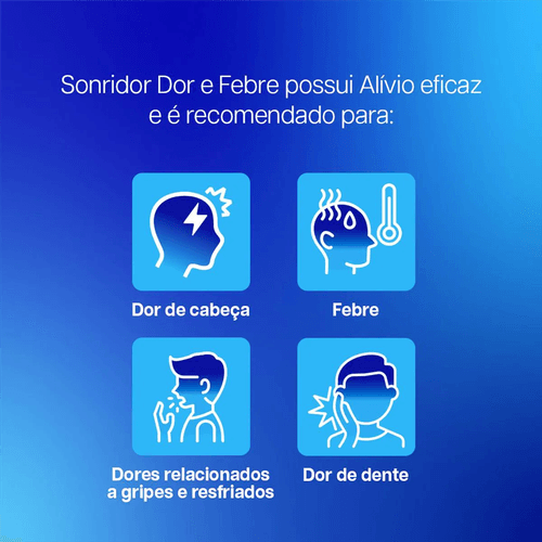Sonridor Dor e Febre Paracetamol 750mg com 10 Comprimidos