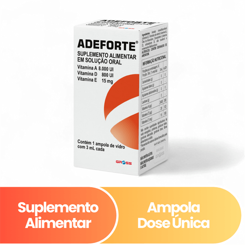 Suplemento Alimentar Adeforte Oral com 1 Ampola 3ml
